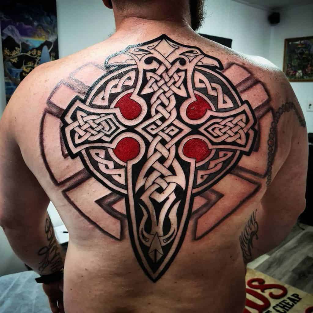 Celtic Tribal Back Tattoo rens_ink