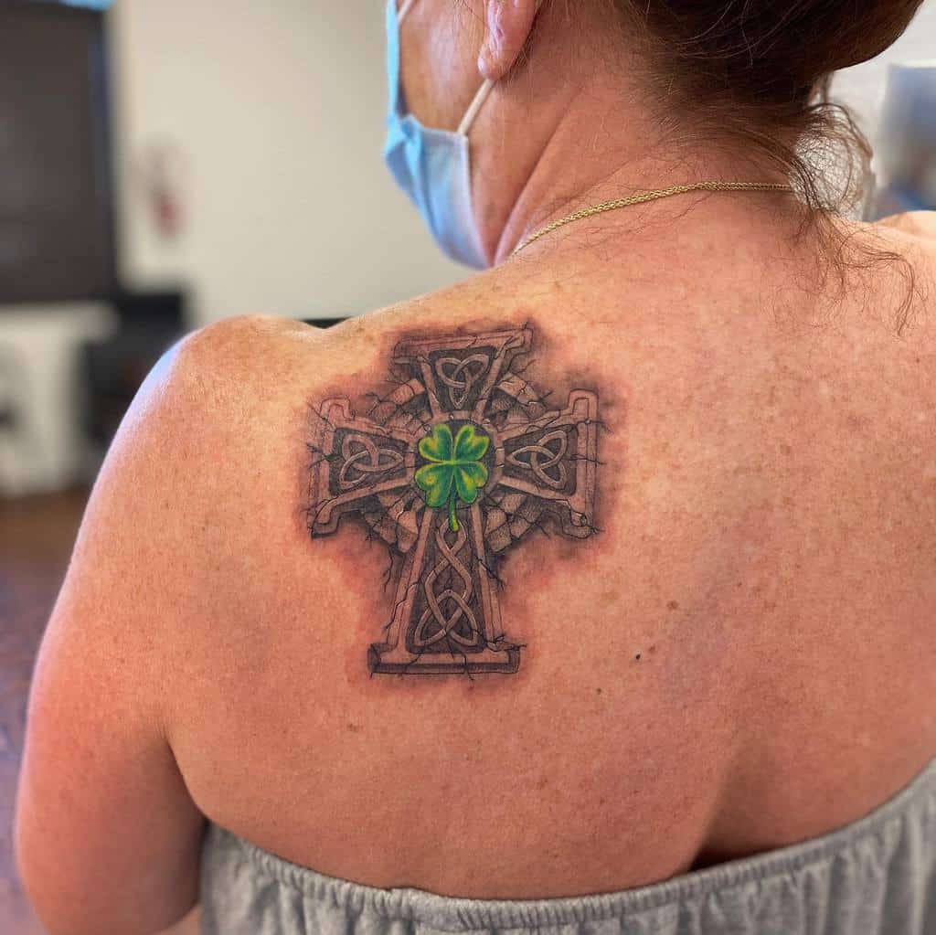 Celtic Tribal Cross Tattoo adrianlotattoo
