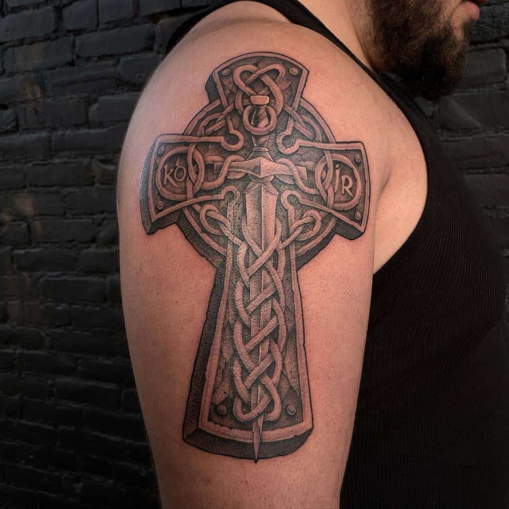 Celtic Tribal Cross Tattoo juan_reyes_tattoos