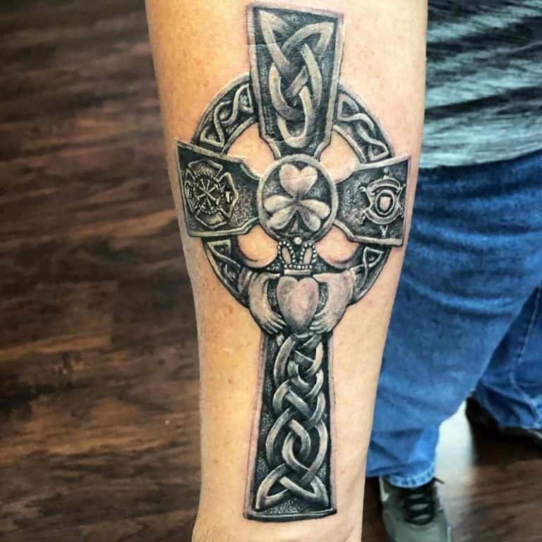 67 Cool Tribal Cross Tattoo Ideas   Celtic Tribal Cross Tattoo Kevin Bradleyjr 768x768 