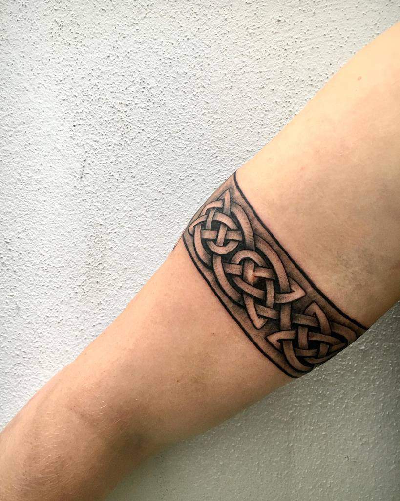 Celtic Tribal Forearm Tattoo marabergtattoo