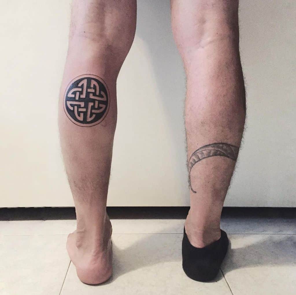 Celtic Tribal Leg Tattoo sim.ba_tattoo