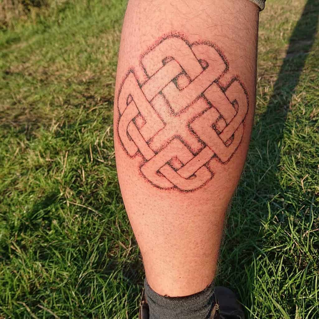 Celtic Tribal Leg Tattoo sourdoughviking