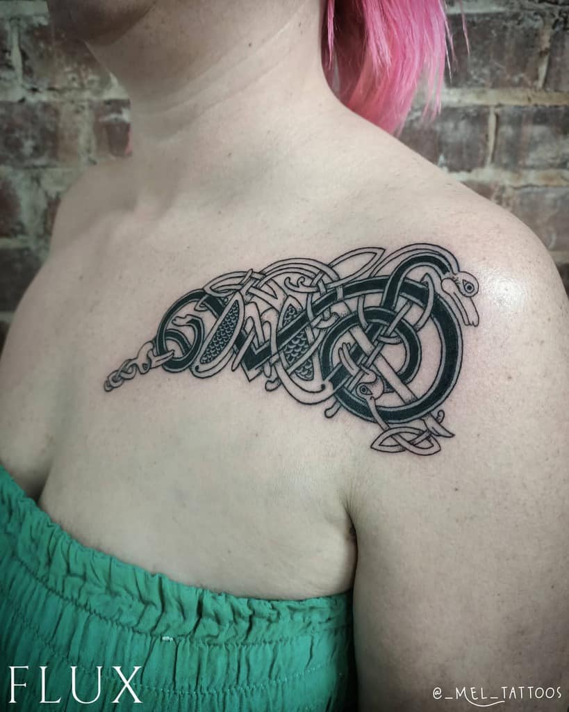 Celtic Tribal Shoulder Tattoo _mel_tattoos