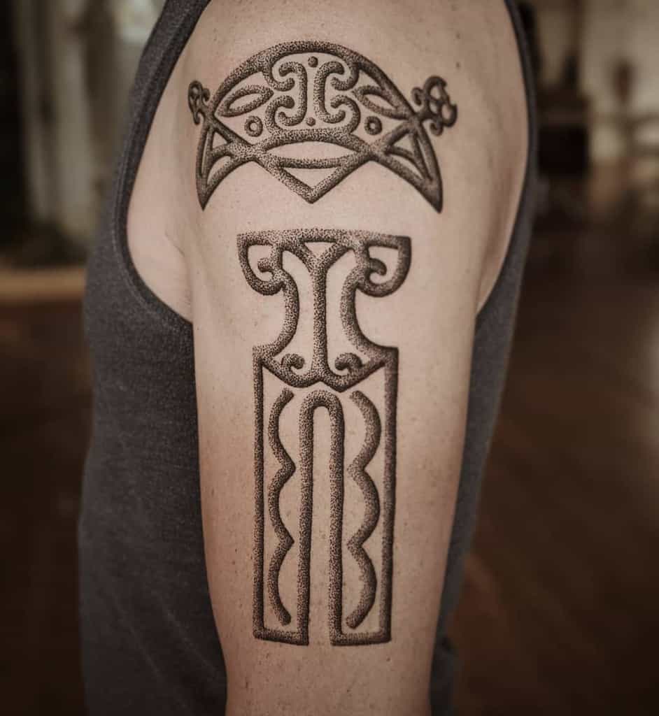 Celtic Tribal Shoulder Tattoo jessijamestattoo