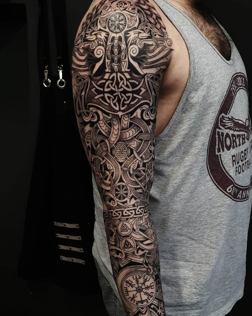 Celtic Tribal Sleeve Tattoo dk_paris