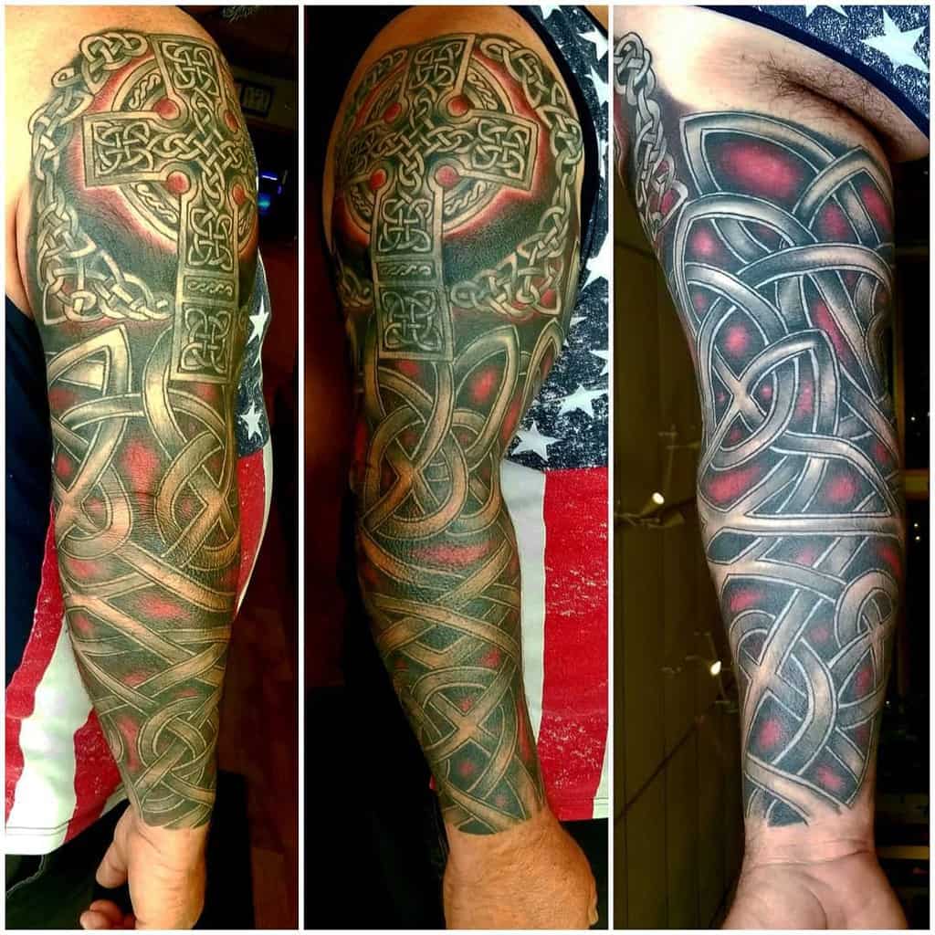 Celtic Tribal Sleeve Tattoo gavinwilliamstattoos
