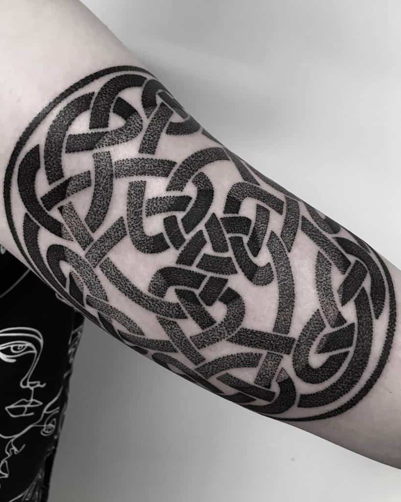 Celtic Tribal Upperarm Tattoo marrowtattoo