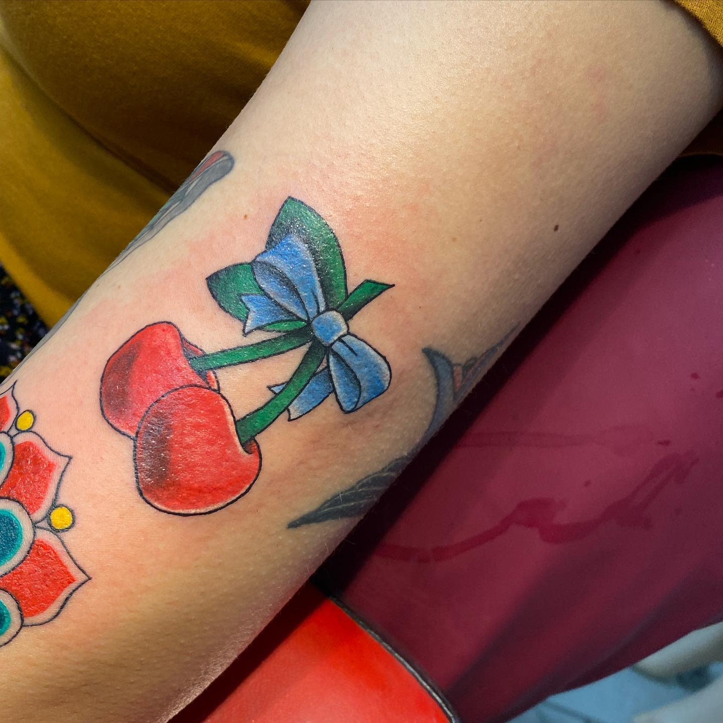 Arm Cherry Tattoo -invictus_tattoos_