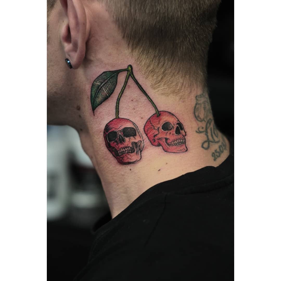Skull Cherry Tattoo -_gagat_ljqylz