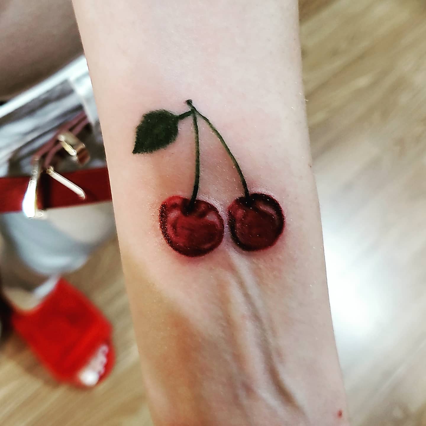 Wrist Cherry Tattoo -jakejayt25