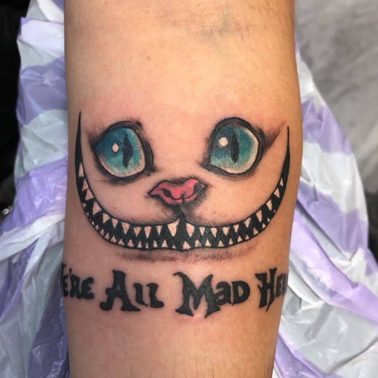 Cool Cheshire Cat Tattoo Ideas