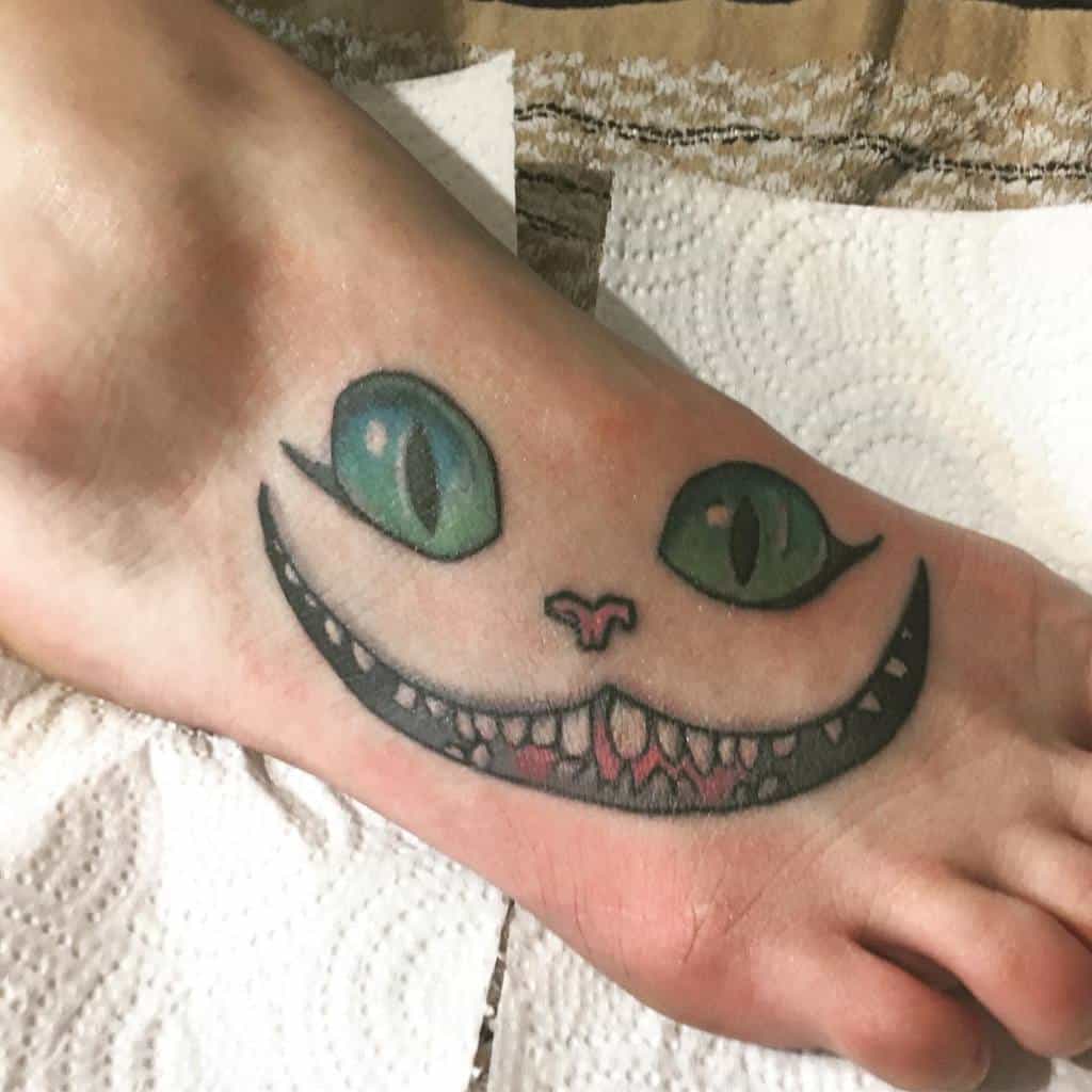 Cheshire Cat Smile Tattoo am_djon