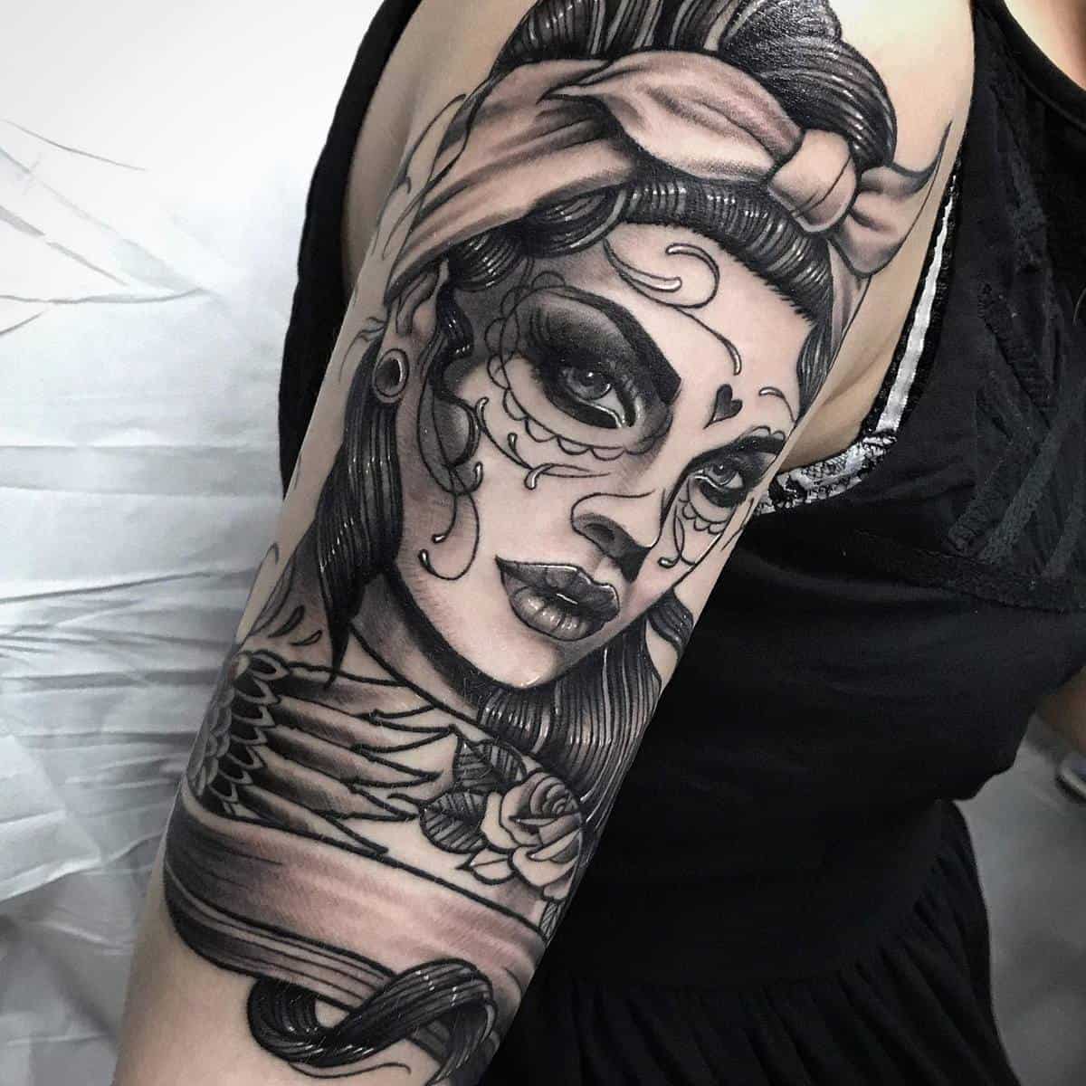 Chicano Santa Muerte Tattoo -oz_tattoo_uif