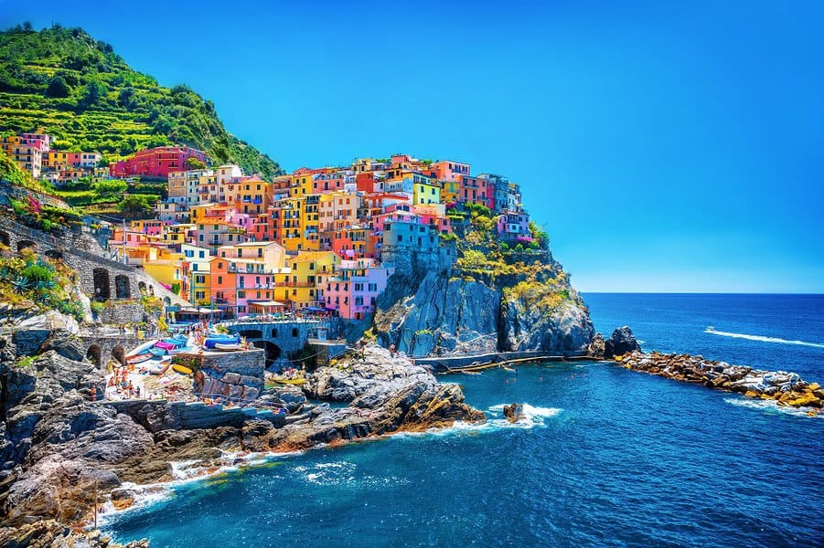 colorful houses in italy
