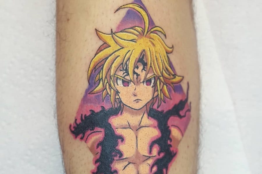 Naruto and Seven Deadly Sins tattoo  rnerdtattoos