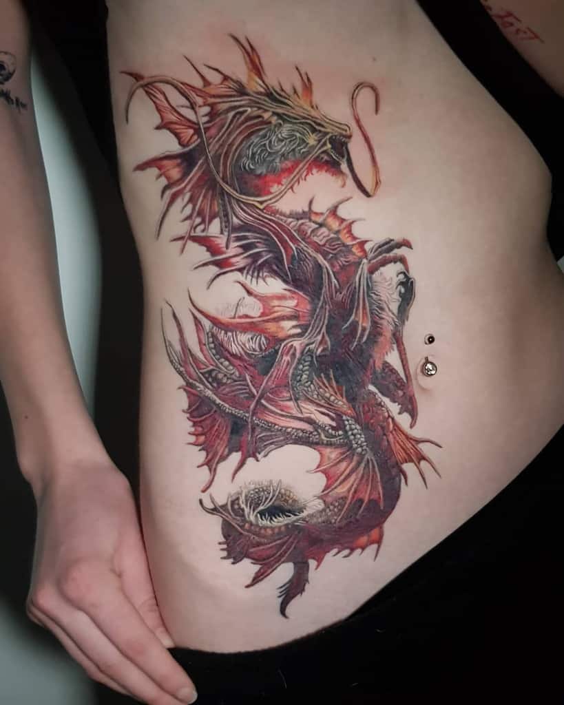 Top 57 Best Dragon Tattoos for Women - [2021 Inspiration Guide]