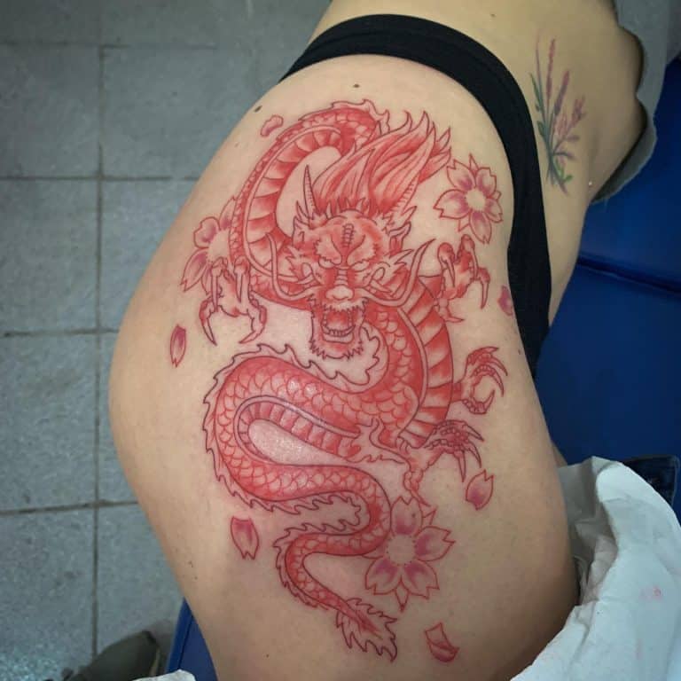 60 Fiery Dragon Tattoos For Women 2024 Inspiration Guide 