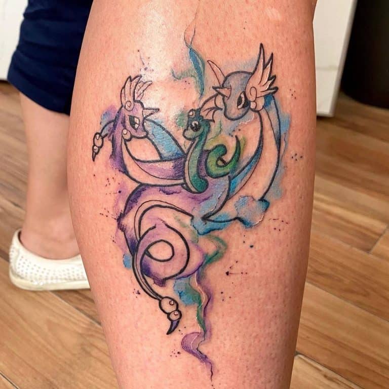 Fiery Dragon Tattoo Ideas And Designs For Women   Colored Dragon Tattoos For Women Springfoxtattoos 768x768 