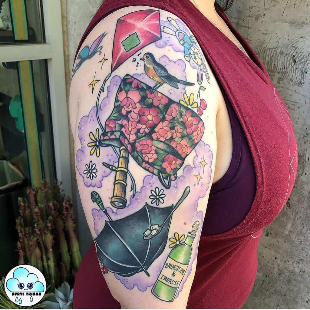 Colorful Half Sleeve Tattoos For Women apryltrianatattoos