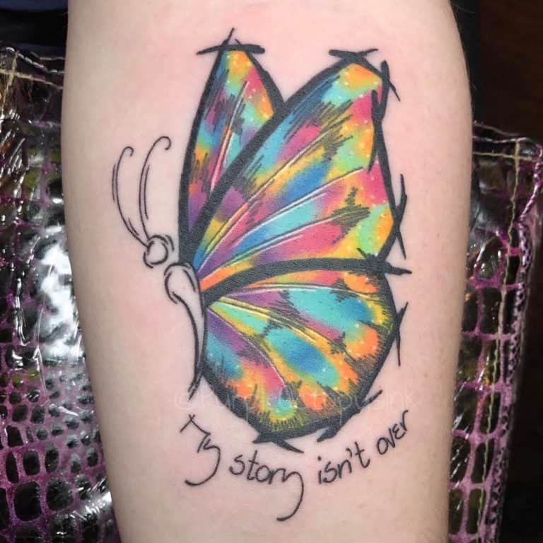 Top 65 Best Semicolon Butterfly Tattoo Ideas - 2021 Inspiration Guide