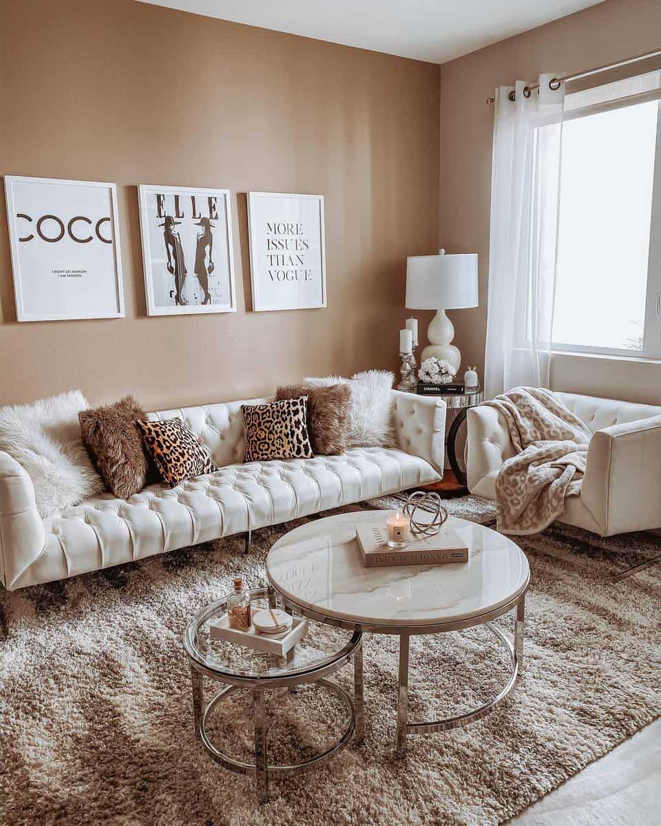 Contemporary Brown Living Room Ideas -hayleylarue