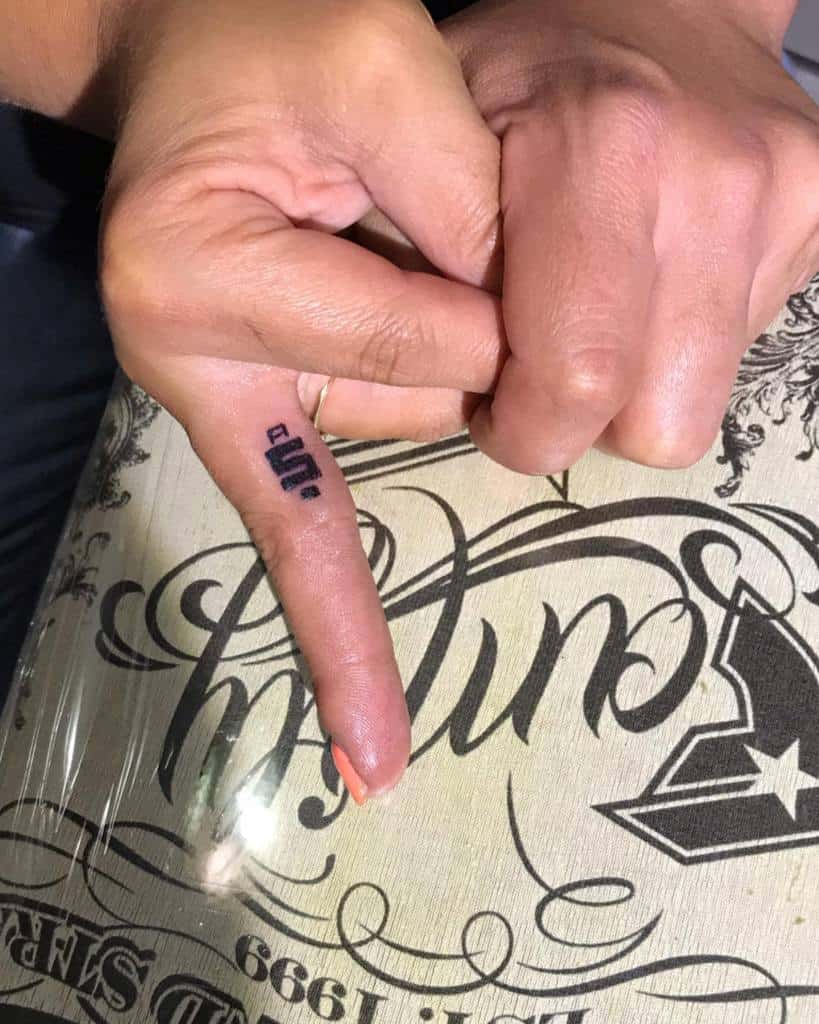 Anthony Joshua has middle finger tattoo to cover calluses sustained over  boxing career  The Sun  The Sun