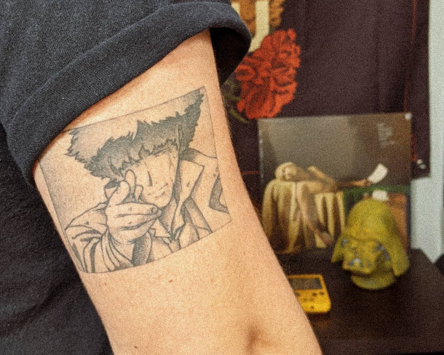 Errance  Next day pics of this CowboyBebop piece  Spikes Swordfish  ii ship  This was so fun Id love to do more mangaanime tattoos this year  please  Facebook