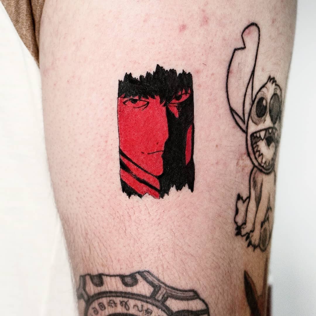 Finally got my Cowboy Bebop tattoo  cowboybebop  Cowboy bebop tattoo  Hannya mask tattoo Tattoo designs and meanings