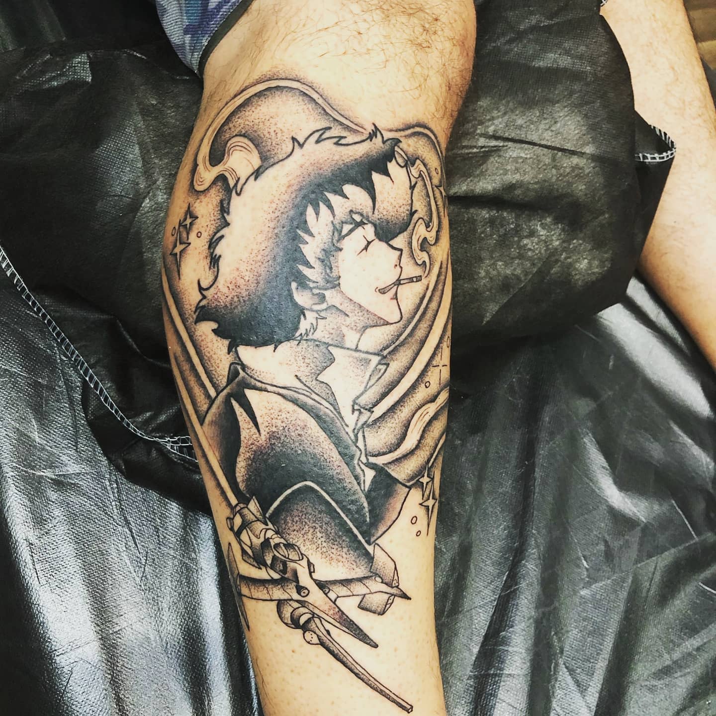 Is it my turn to show off my Swordfish tattoo Done by grimspell on  Instagram  rcowboybebop