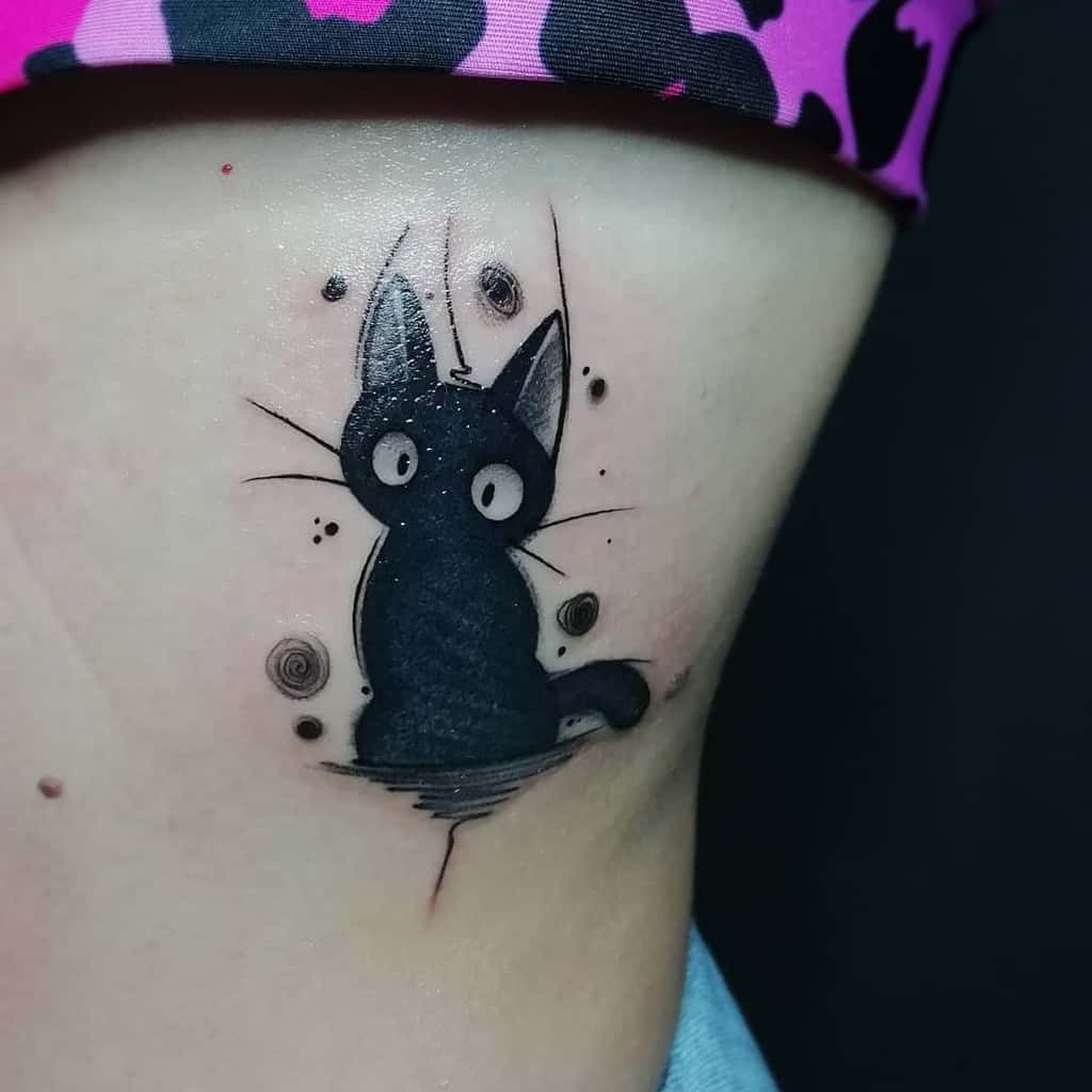 Cute Black Cat Tattoo april_martlet
