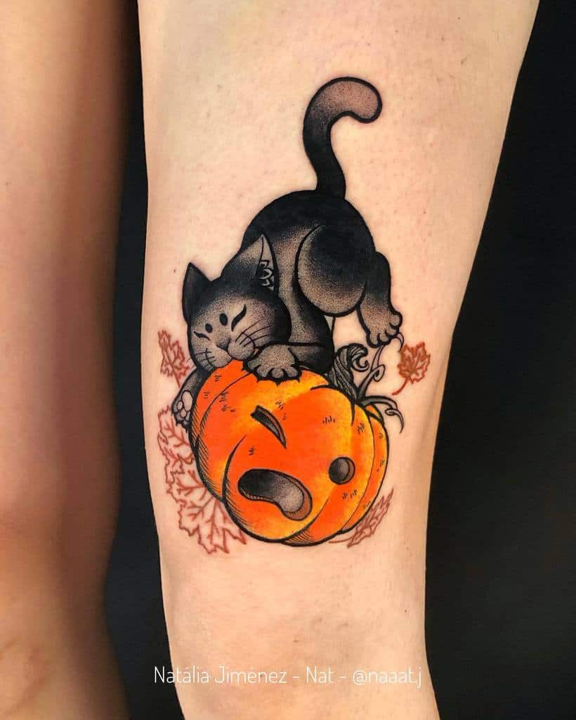 Cute Black Cat Tattoo naaat.j