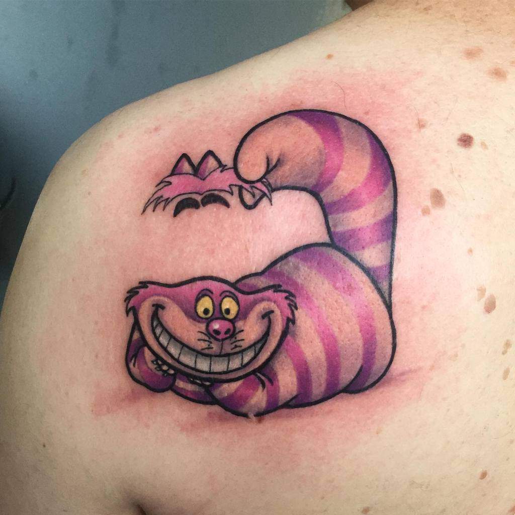 Cute Cheshire Cat Tattoo valentainvillatattoo