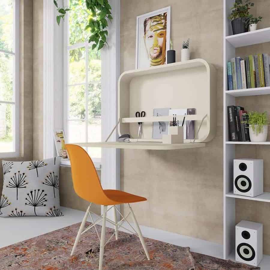 pull down office wall desk home office 