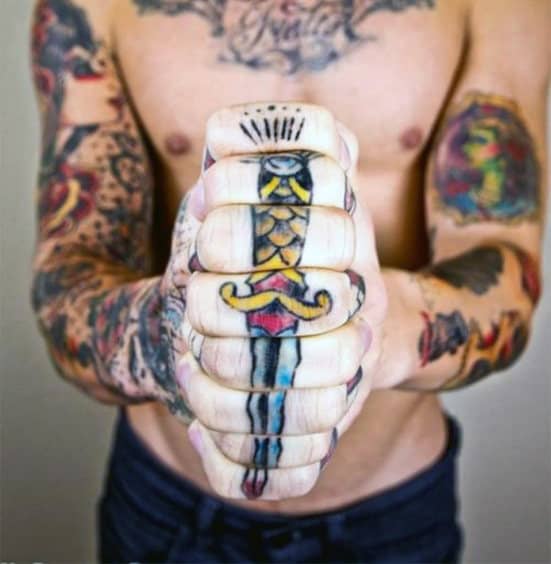 73 Traditional Dagger Tattoo Designs for Men 2023 Guide