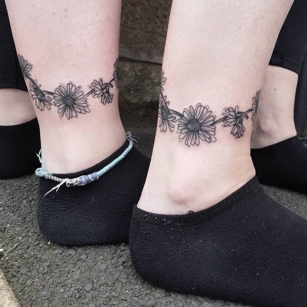 Delicate Flower Ankle Tattoos mini_mouse_tattoo