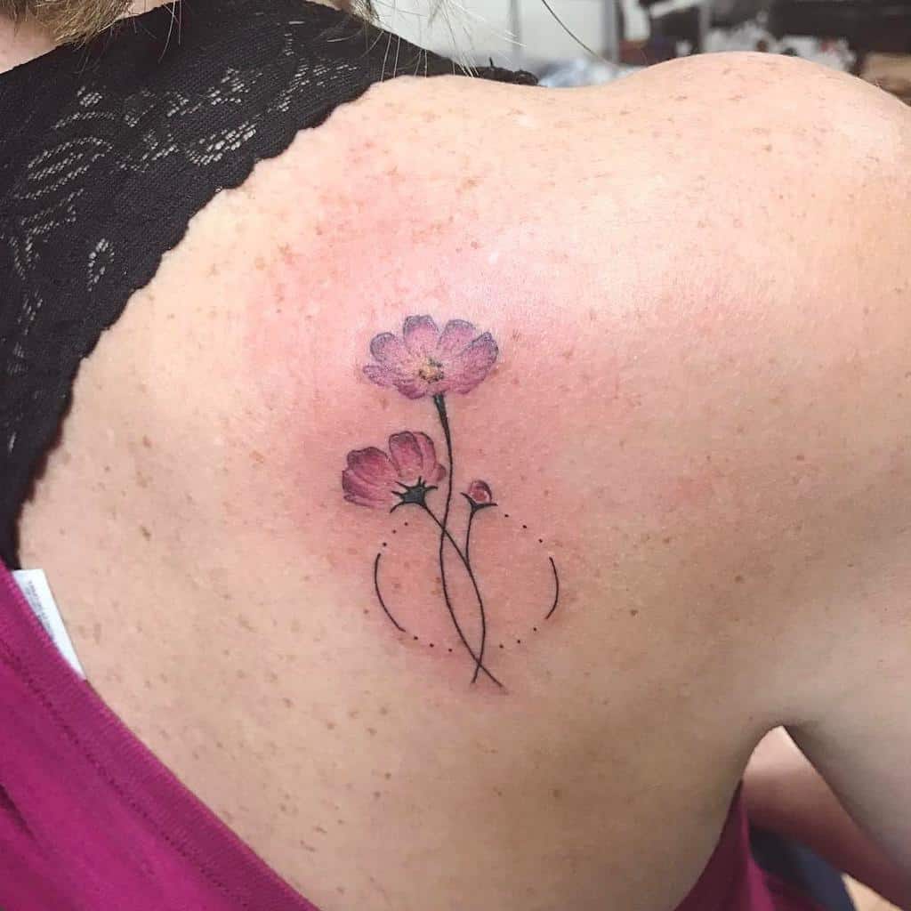 Delicate Flower Back Tattoos 2 _crystalbrooke