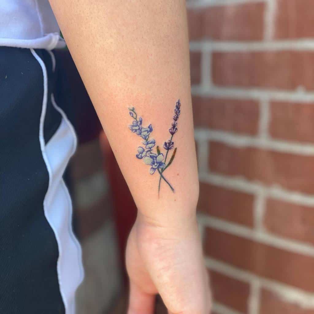 Delicate Flower Wrist Tattoos effin.inked