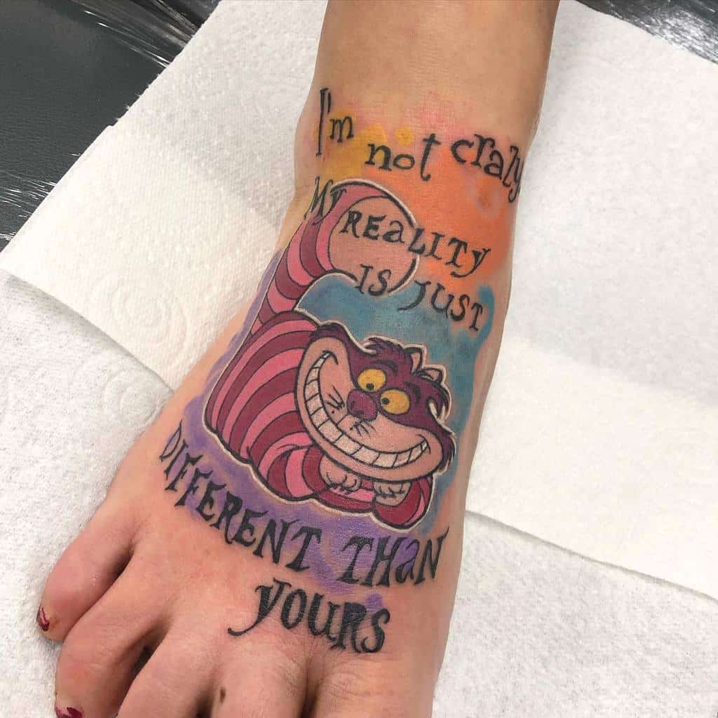 Disney Cheshire Cat Tattoo chinchillazest
