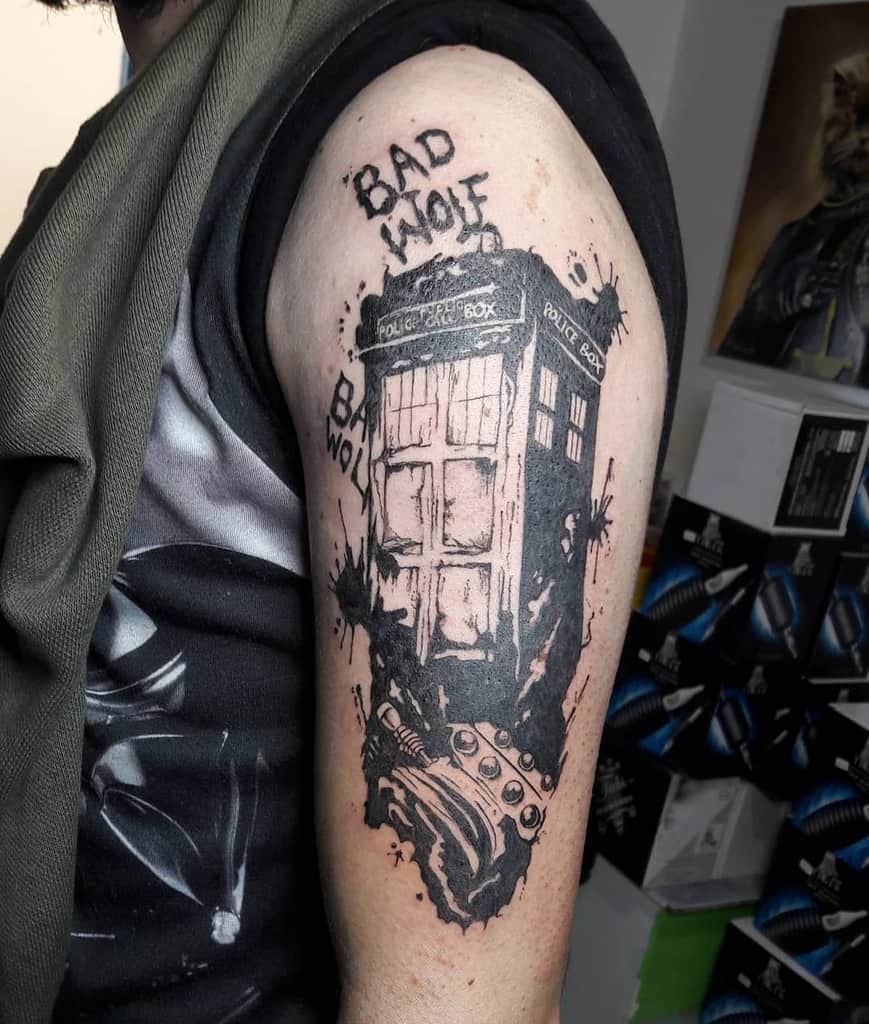 Doctor Who Bad Wolf Tattoo Danfaz94 Raquel Santos Artworks