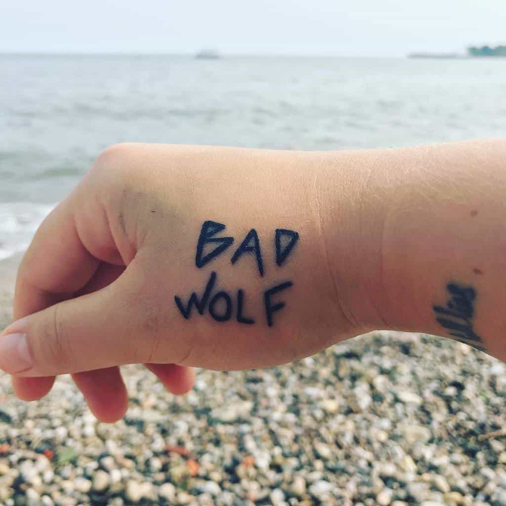 Doctor Who Bad Wolf Tattoo Defeated Nevermore