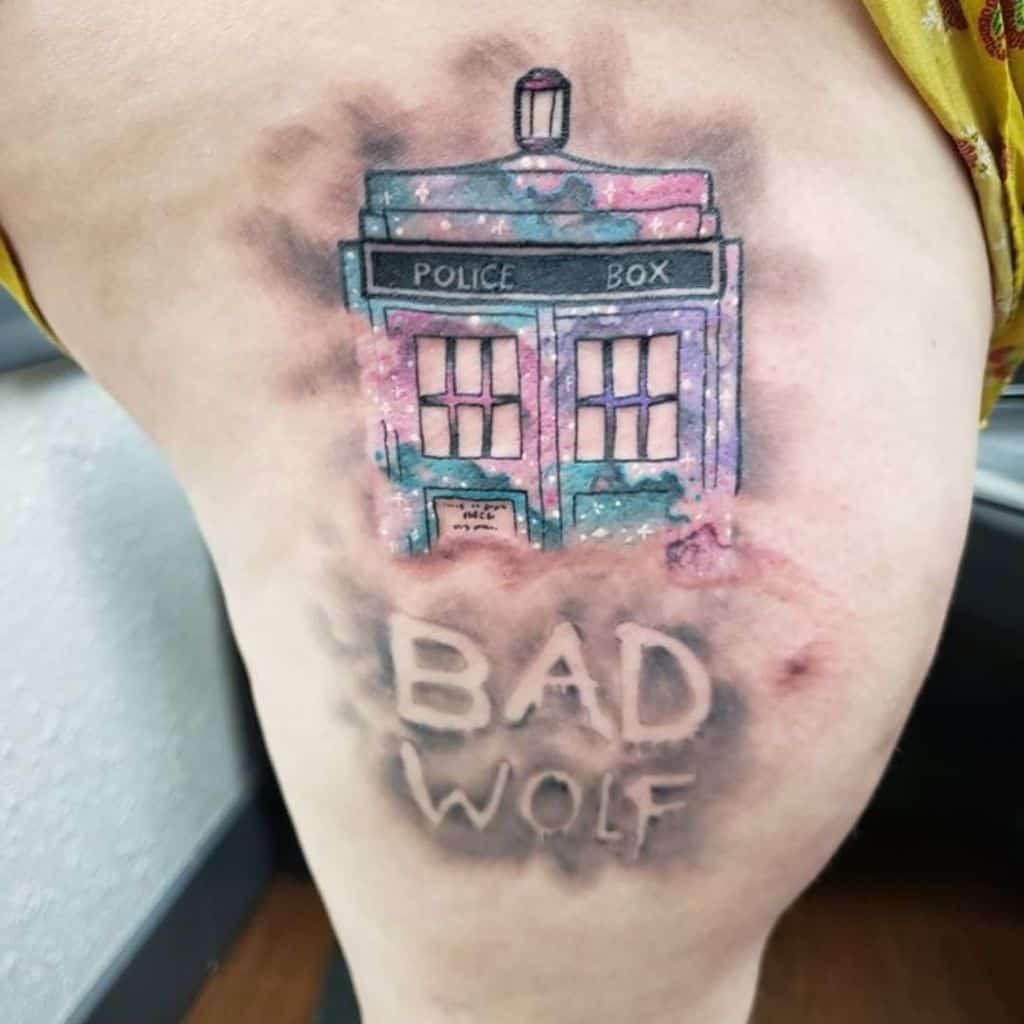 Doctor Who Bad Wolf Tattoo emeraldtattoolodi