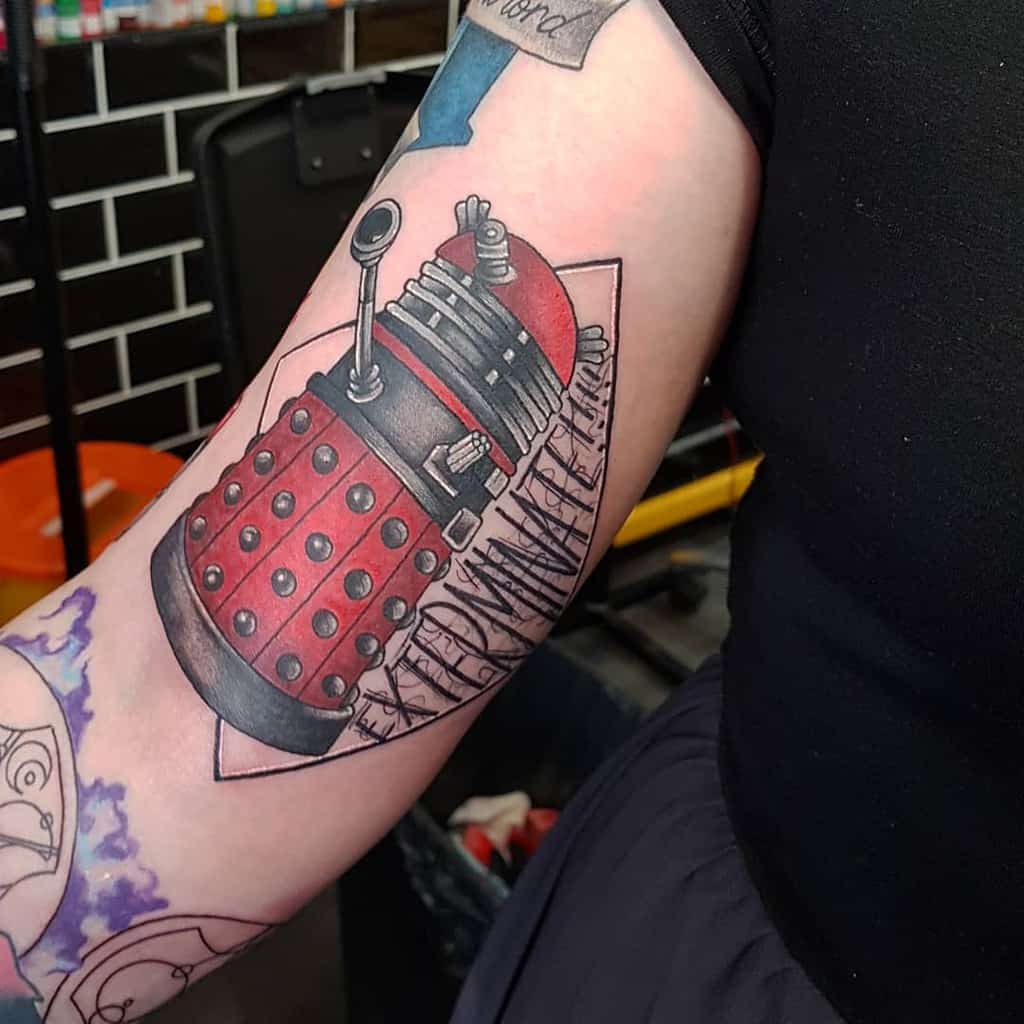 Doctor Who Dalek Tattoo Socks.tattoos