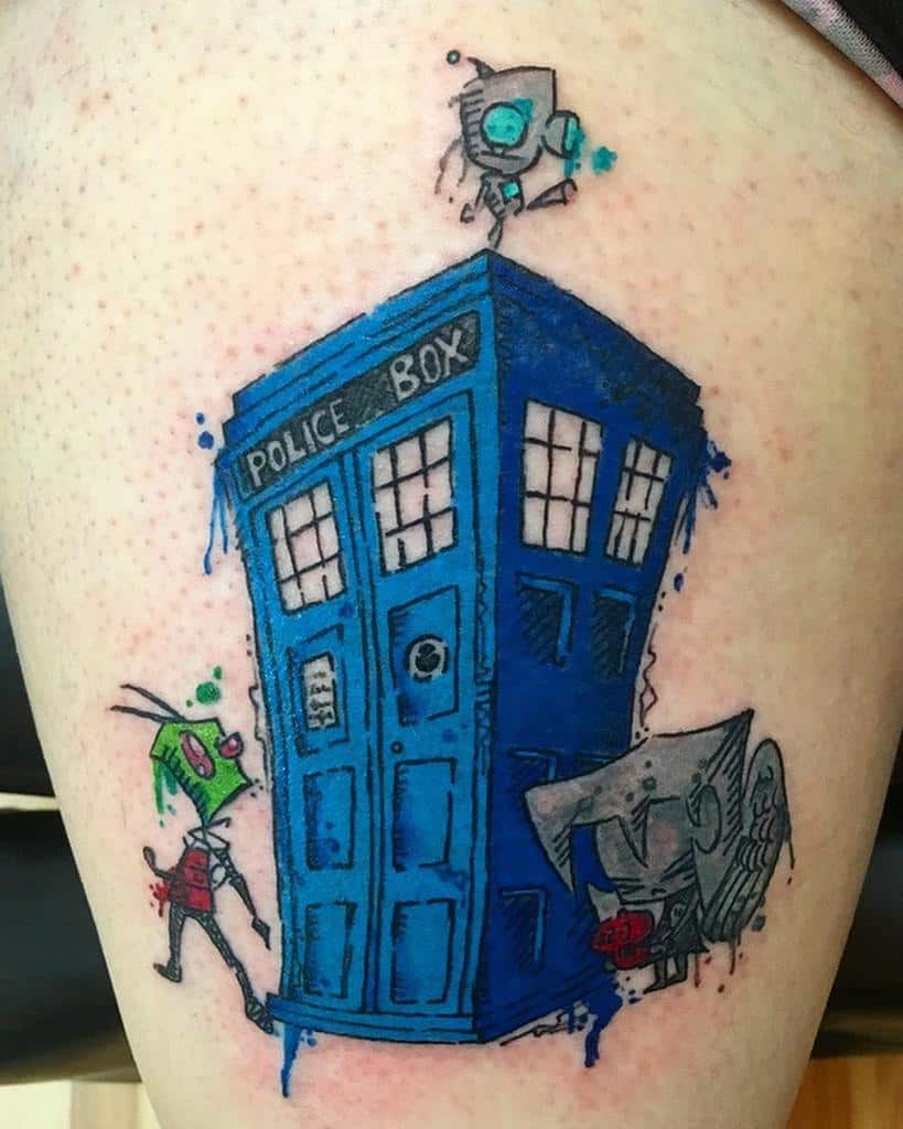 Doctor Who Tardis Tattoo Emilylouisetattoos
