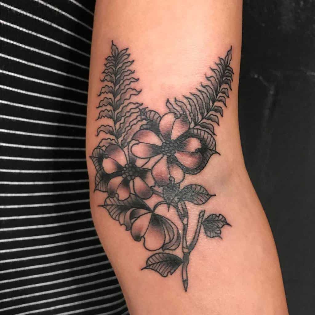Dogwood Flower Forearm Tattoo stephengilchrist