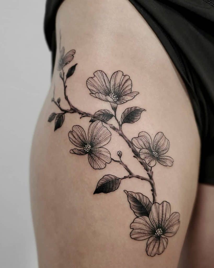 59 Cool Dogwood Flower Tattoo Ideas [2024 Inspiration Guide]