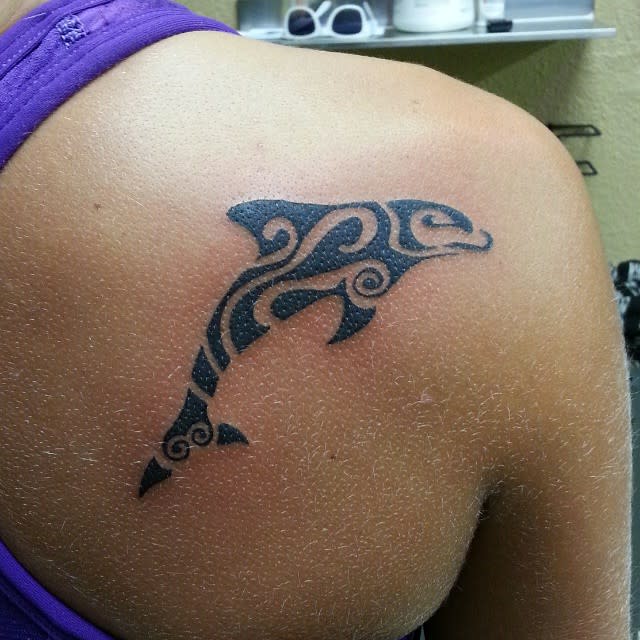 Tribal Dolphin Tattoo -aaronisanass