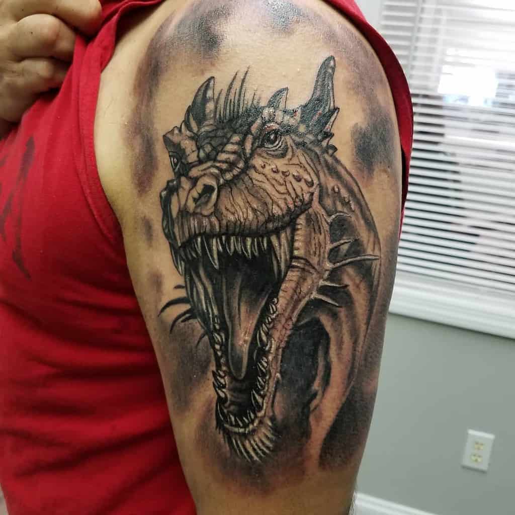 Dragon Head Arm Tattoo stevink