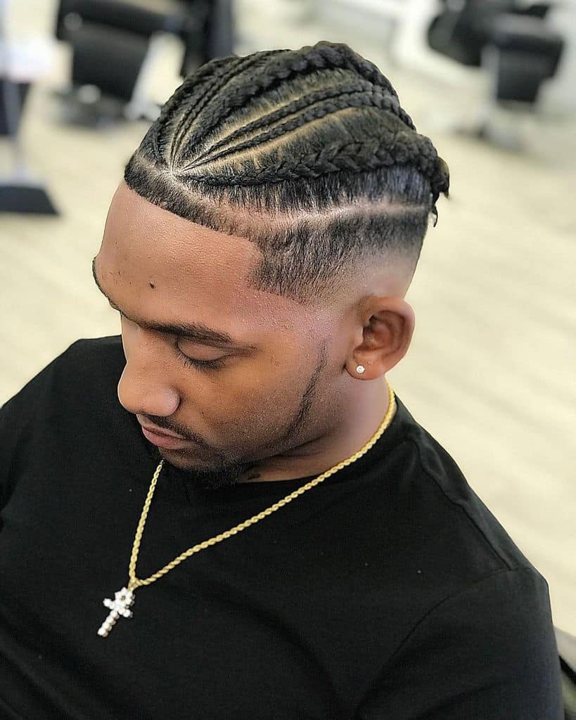 Drop Fade With Braids