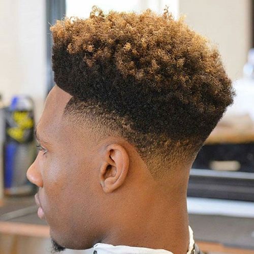 Drop Fade With Afro